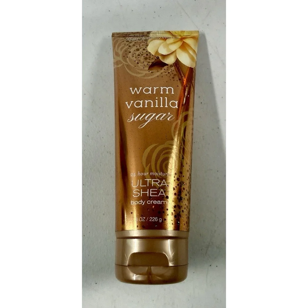 Bath & Body Works Warm Vanilla Sugar Body Cream 8oz 24 Hour Ultra Shea Lotion